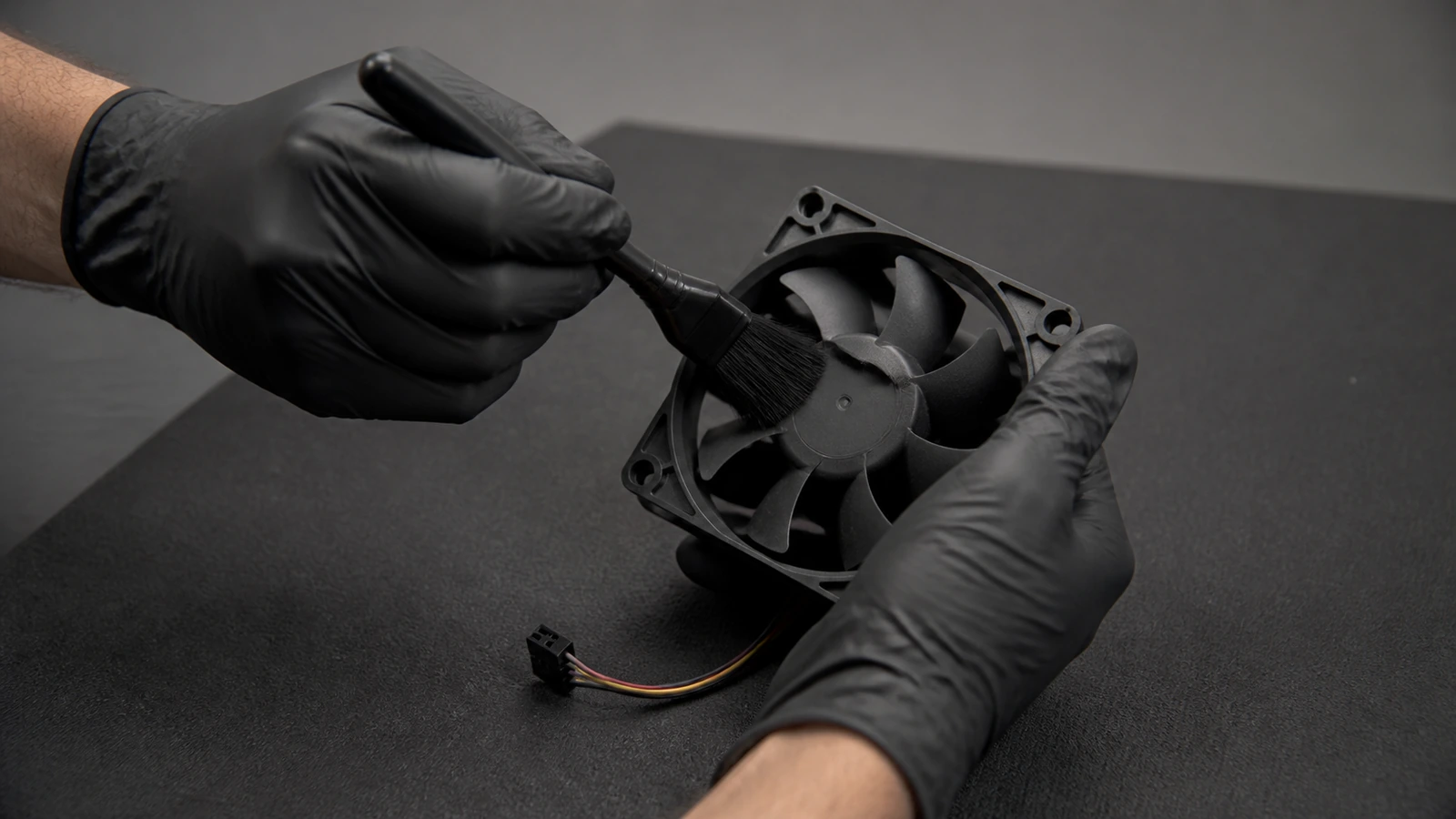 Maintaining Small Electronic Mechanisms Safely — editorial photograph 1